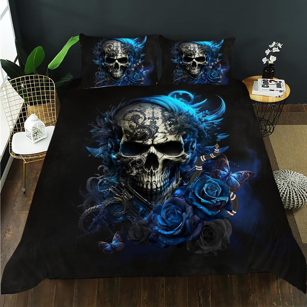 Three-Piece Quilt Cover 3D Digital Printing Bedding Set Bed Cover