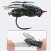 AS Cluster Soft Lure Fly Soft Bait Hook Fly Fishing Flies Hook Bionic Fly String Hook Tied Fishing Lure Trout Bass Tackle Pike