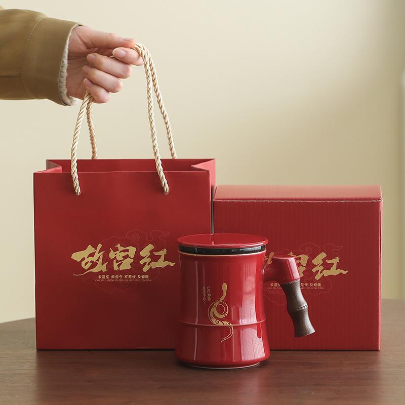 Merchandise Tea Ceremony Hand Chong Office Cup Kung Fu Tea Set High-Grade Ceramics Chinese Ceramics Teachers' Day Gifts