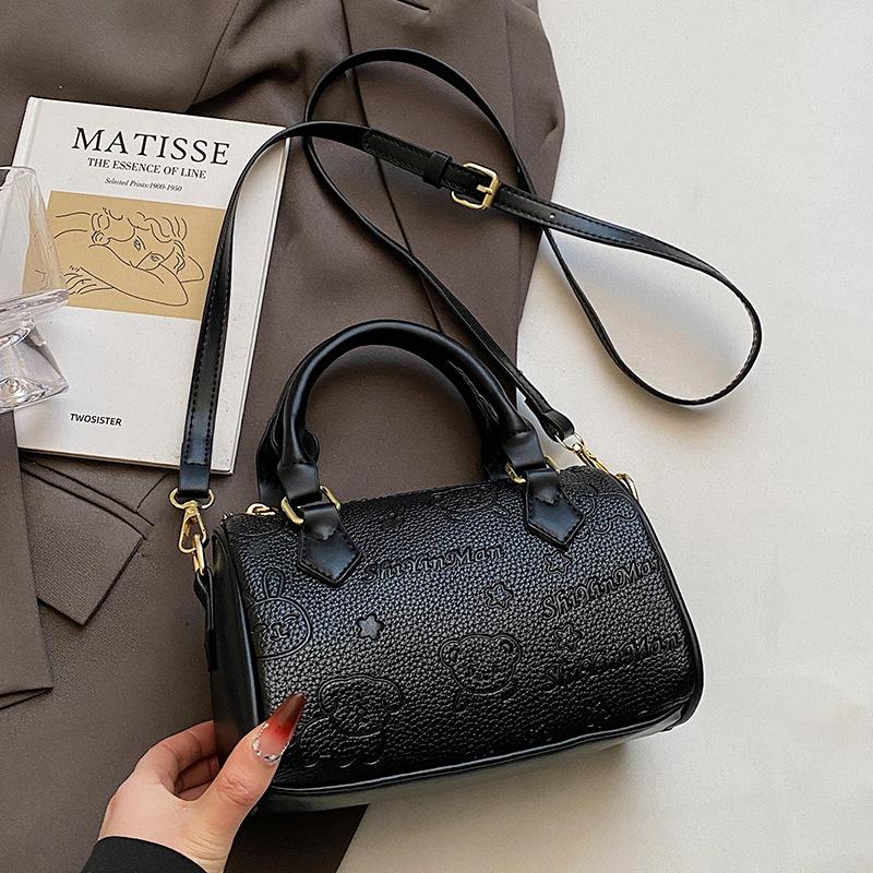 Korean Version Hot Sale Fashion Cute Print High Sense Portable Pillow Bag Temperament Versatile Casual Commuter Messenger Women's Bag