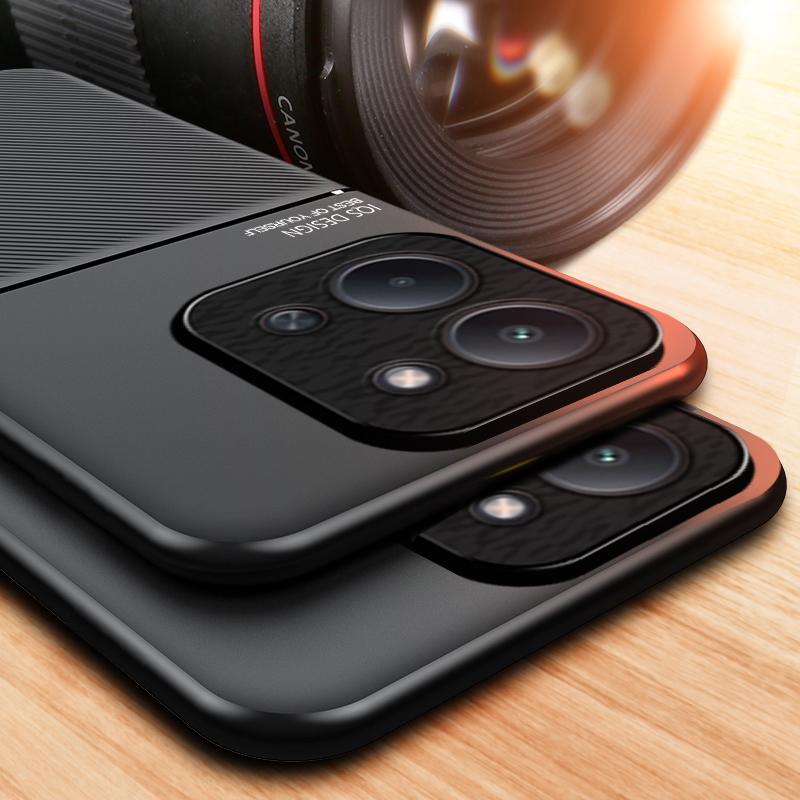 Non-Slip Texture Shockproof Case For Xiaomi Redmi 15C 4G 171.6mm 5G 173.2mm Soft TPU Frame PU Leather Magnetic Phone Back Cover