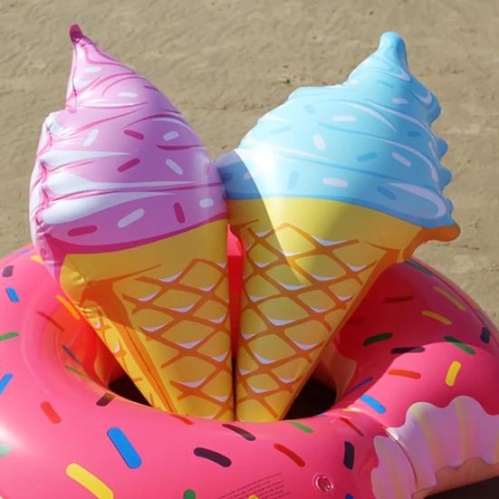 Ice Cream Inflatable Toy Extra Large Ice Cream Pool Float Kids Floating Toy for Swimming Pool Water Play