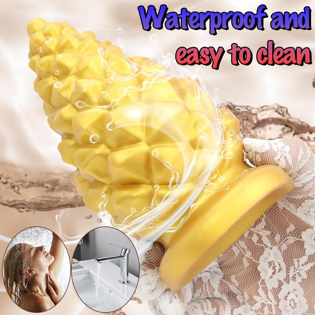 Gold Anal Plug for Men & Women, Masturbator, Fisting Dilator, Adult Erotic Toy