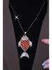 Crystal Pendant Sweater Necklace - Fashionable and Atmospheric Design