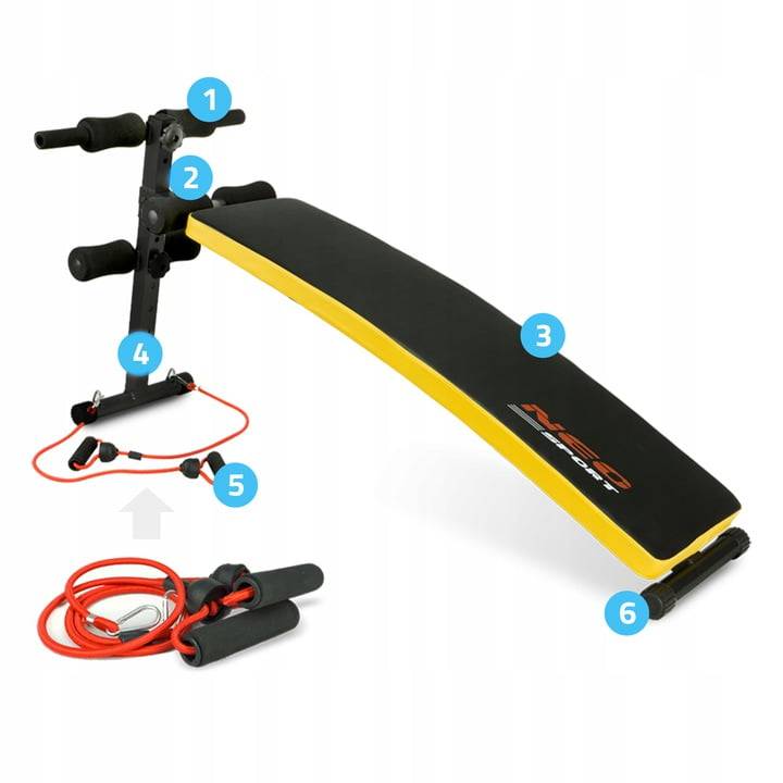 Neo-Sport incline exercise bench + expander