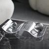 Crystal Ball Twisted Wavy Transparent Grid Tray Abstract Geometric Tray Decorative Figurines Home Decoration Accessories