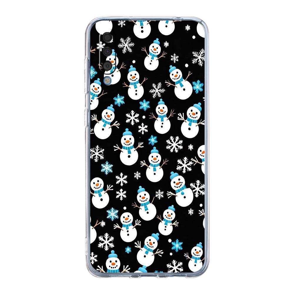 Phone Case For Samsung A56 A36 A26 A16 A14 A12 A22 A32 5G A34 A42 A52 A54 A50 A70 A40 A20E A20S A04S A06 Cover Cartoon Christmas