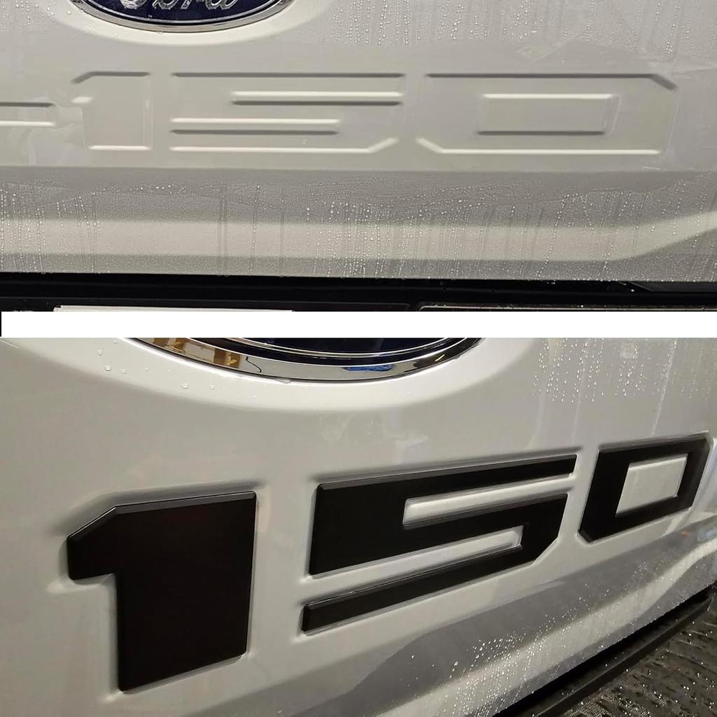 Tailgate Ert Letters Compatible With F150    2024 2025 3D Emblems With Strong Adhesive 251007 Matte Black