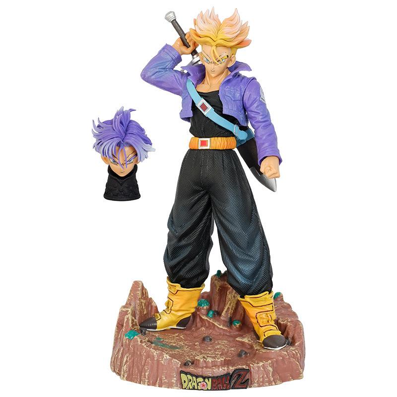 23cm MRC Saiyan Double Head Dragon Ball Figure with Seven Dragon Balls Statue Model