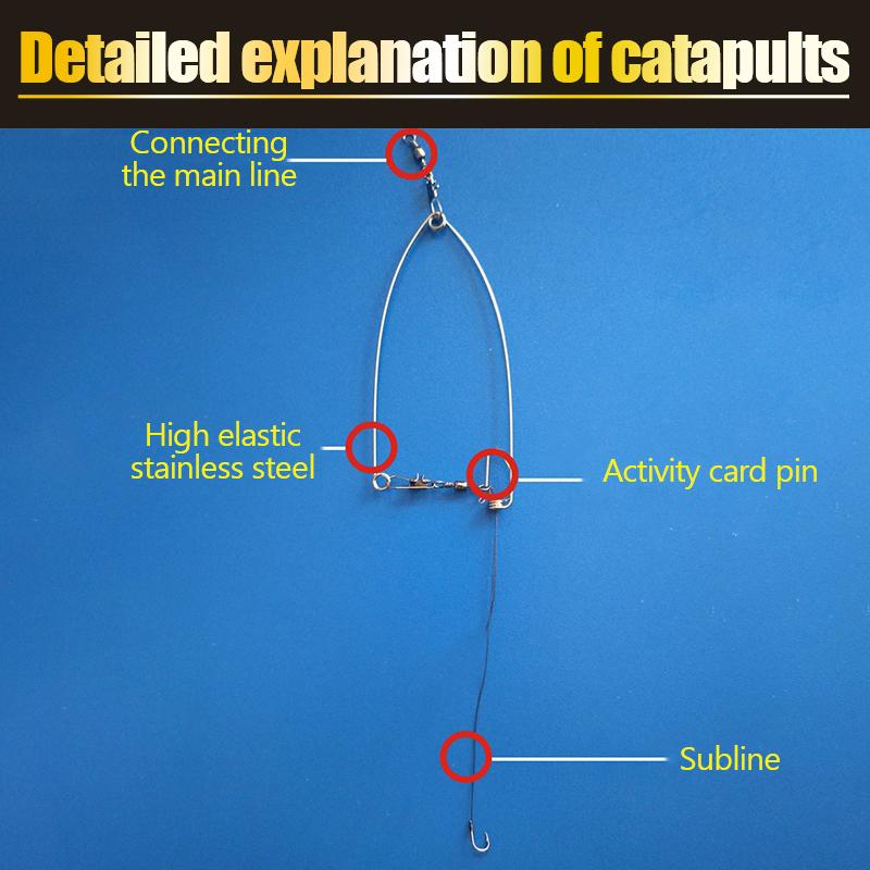 Αλιευτική Συσκευή Ελατηριωτός Γρήγορος Αγκίστρι Αγκίστρια Ψαρέματος για Τεμπέληδες Αυτόματης Αποβολής Παγίδες Δολώματος για Ψάρεμα στον Πάγο