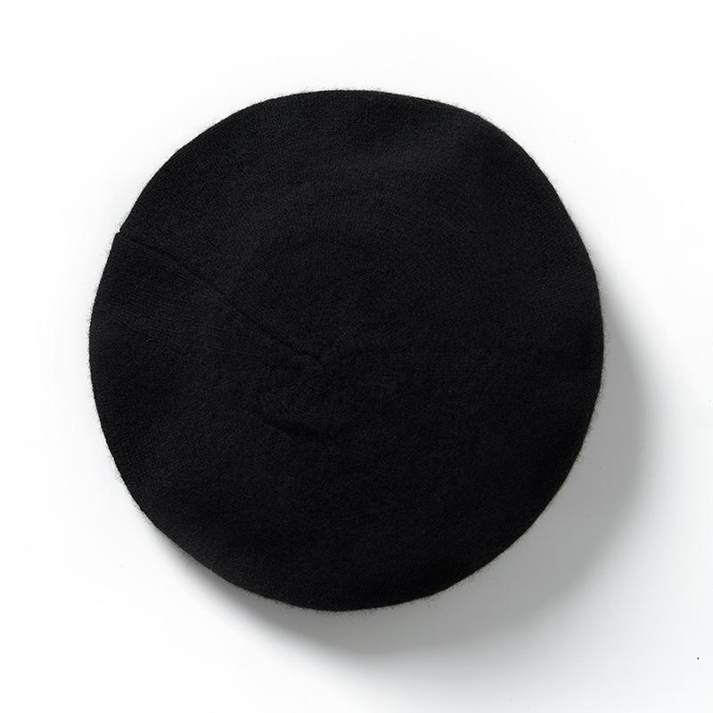 

Новый Высококачественный Однотонный Кашемировый Женский Вязаный Уличный Теплый и Модный Повседневный Берет для Осени и Зимы One size