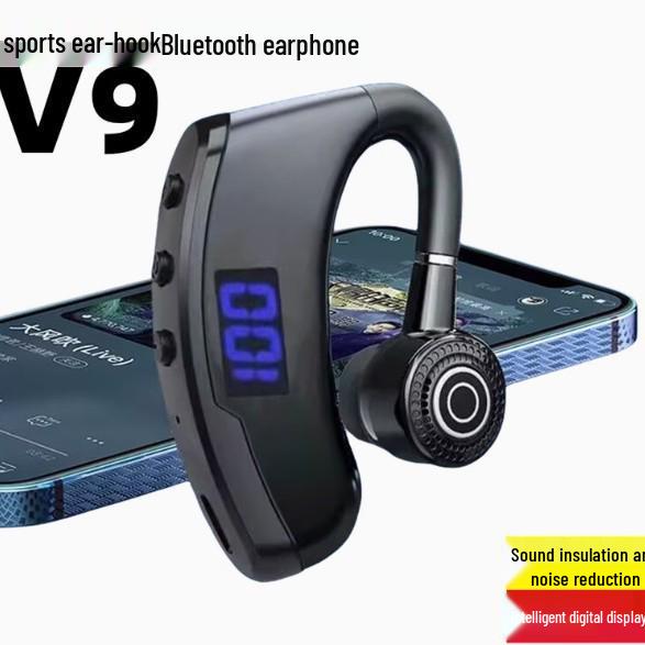 V9 Business Over-Ear Kabellose Bluetooth Kopfhörer mit LED-Anzeige und langer Akkulaufzeit für Outdoor-Sport