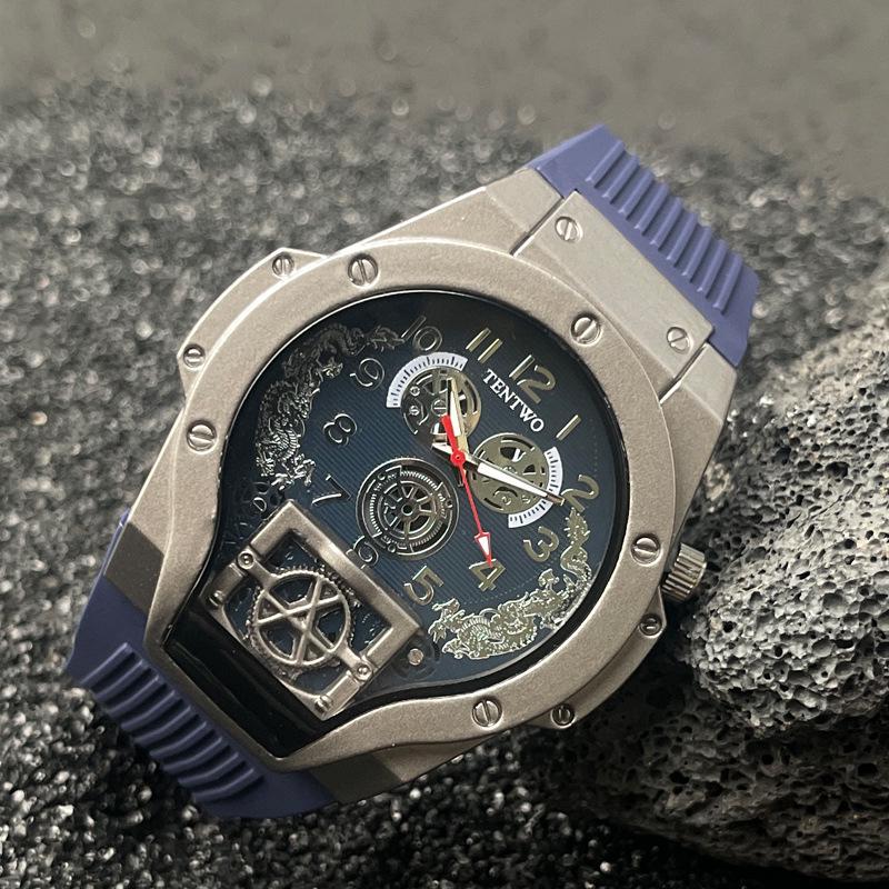 Jason Statham-Inspired Men's Silicone Quartz Watch - Fashion Trend