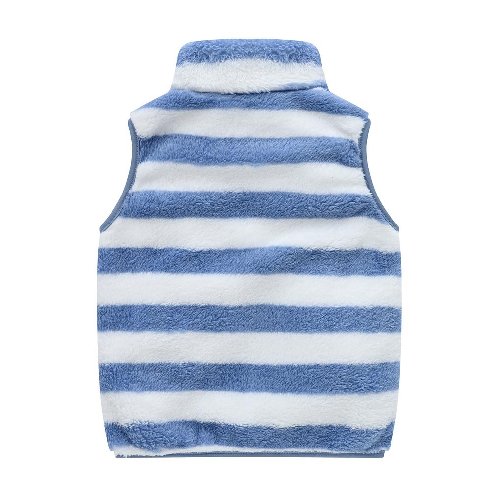 Lässige warme Samtweste für Jungen und Mädchen in mittlerer und großer Kindergröße, koreanische Version mit Taschen, Stehkragen, Pulloverweste, Jacke