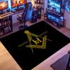 Freemason symbol rug, bedroom, game room, computer room and home décor.