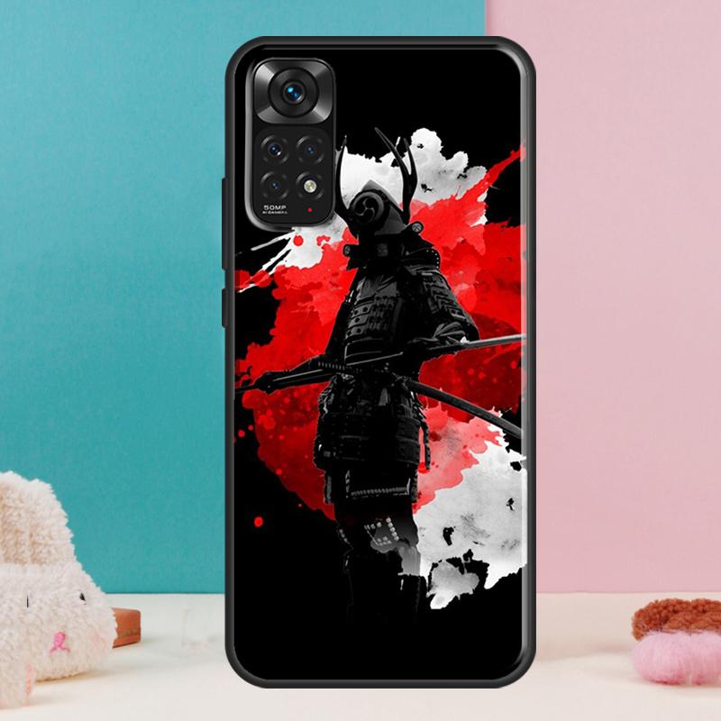

Japanese Samurai Warrior Case For Xiaomi Redmi Note 14 13 Pro 12 11 9 10 9S 10S 11S 12S Redmi 14C 13C 10C 12C Cover Redmi 10C