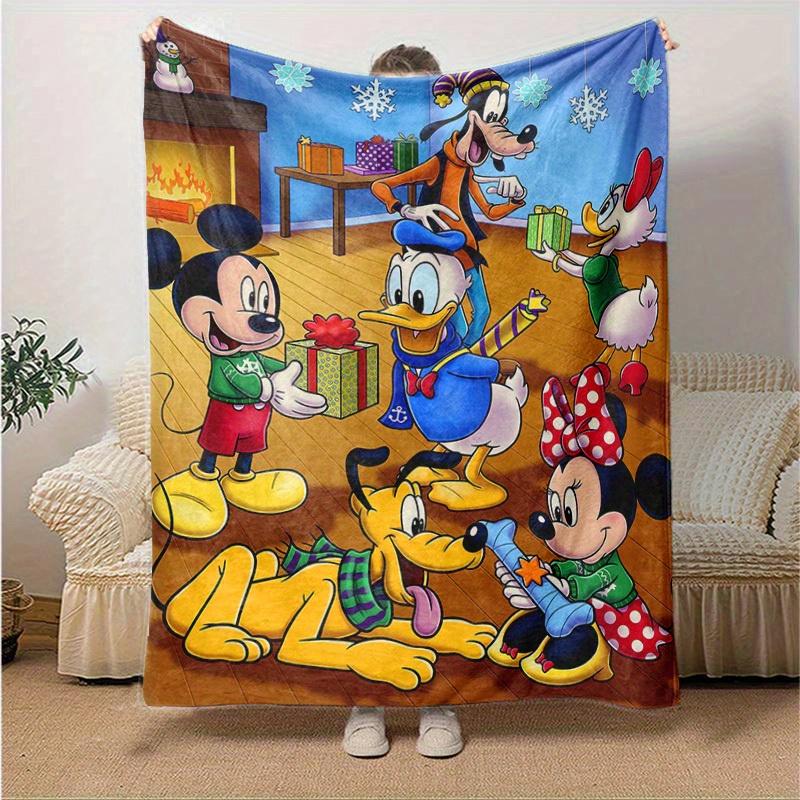 1 szt., Przytulny wystrój domu: Koc Sofa Disney, Idealny do Sypialni, Salonu, Podróży, Kempingu