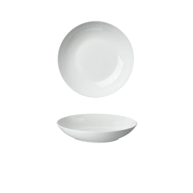 7-inch White Porcelain Dinner Plates