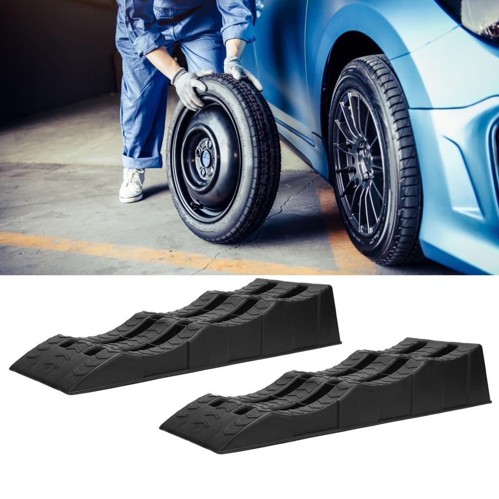 Automotive Leveling Ramp 7716LBS Capacity 3 Different Height Long Lasting Use for Travel Trailer RV Truck Wheel Chock