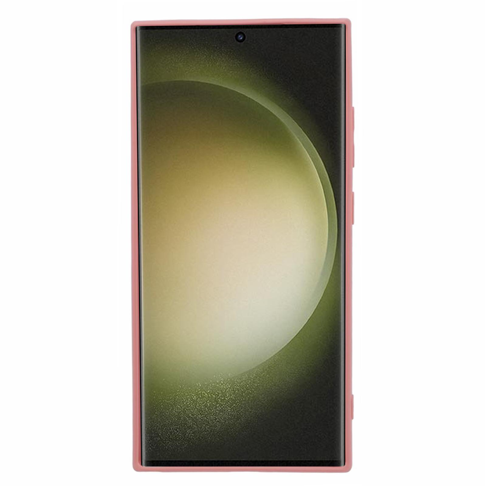 

YX Series For Samsung Galaxy S24 Ultra Case Precise Cutout Matte TPU Phone Back Shell Pink