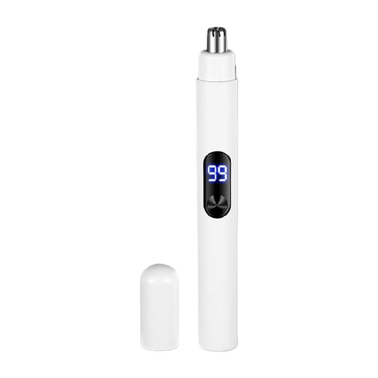

Safe and Efficient Electric Nose Hair Trimmer Featuring Advanced Blade Technology Plastic Texture Suitable for Man Use белый