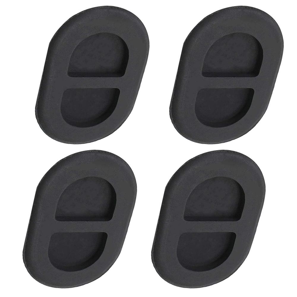 68194821AA 4Pcs Black Oval Shaped Floor Pan Plugs Drain Hole Cover Fit For Jeep Wrangler JK JL 2007-2024