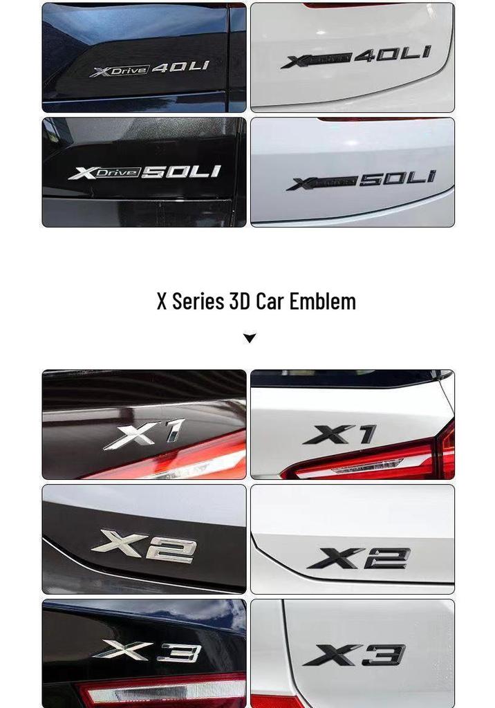 BMW M Thunder Edition Black Emblem for X1M-X7M Models