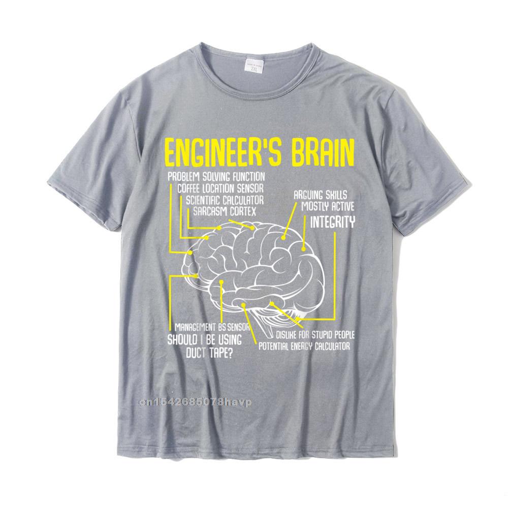 Engineers Brain Funny Engineering Games Process Funny TShirt Unisex Slim Fit Gift Tops Tees Cotton Tshirts Fitness Tight