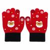 Stretchy Christmas Knit Glove Soft Knit Half Finger Glove New Winter Touchscreen Glove  Outdoor