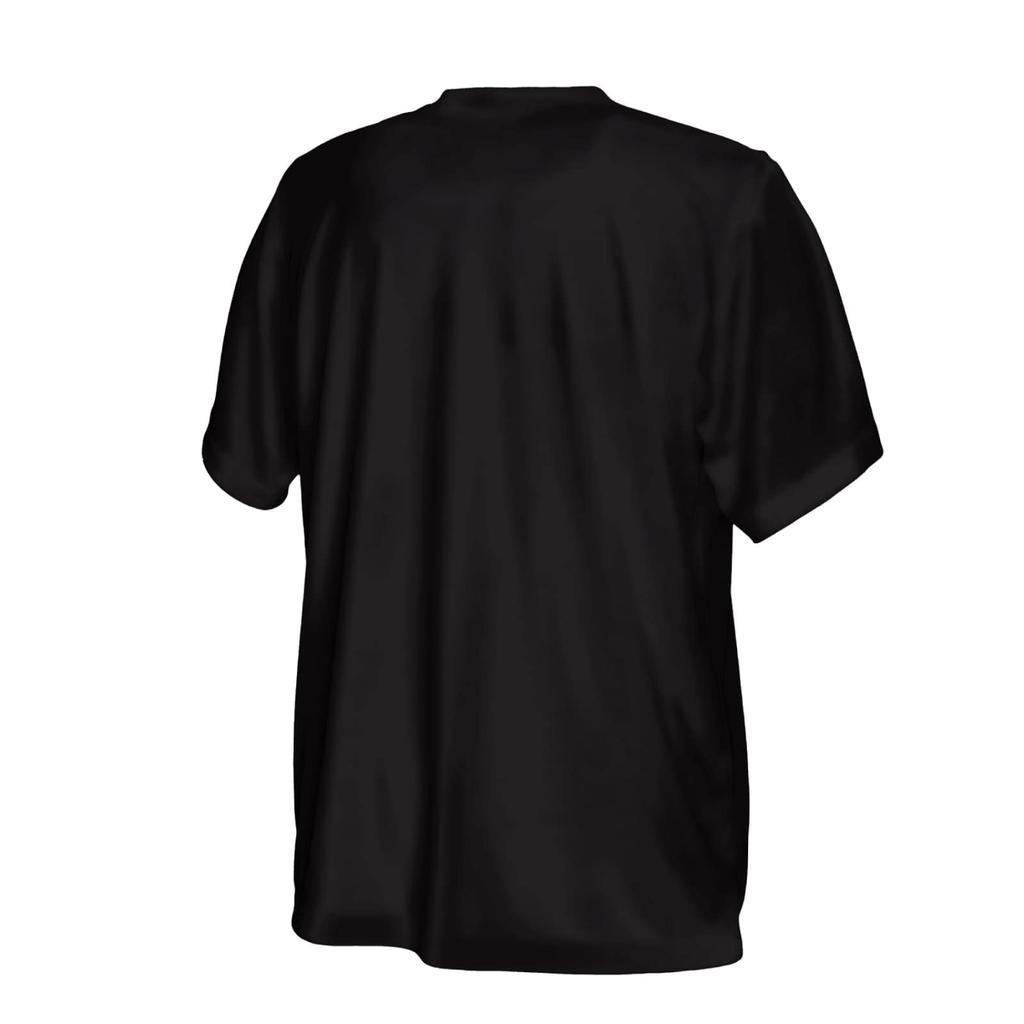 Artworks Skobe Colorful Star Volleyball Design Volleyball Short Sleeve Dry T-Shirt, Practice Wear, Moisture-Wicking, Quick-Drying, Black, Size L