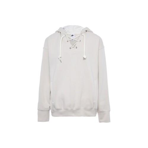 Nike women s gray running breathable casual sweatshirt with printed back design EU M