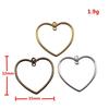 Irregular Oval Frame Connectors Moon Hammered Texture Links For Earring Making
