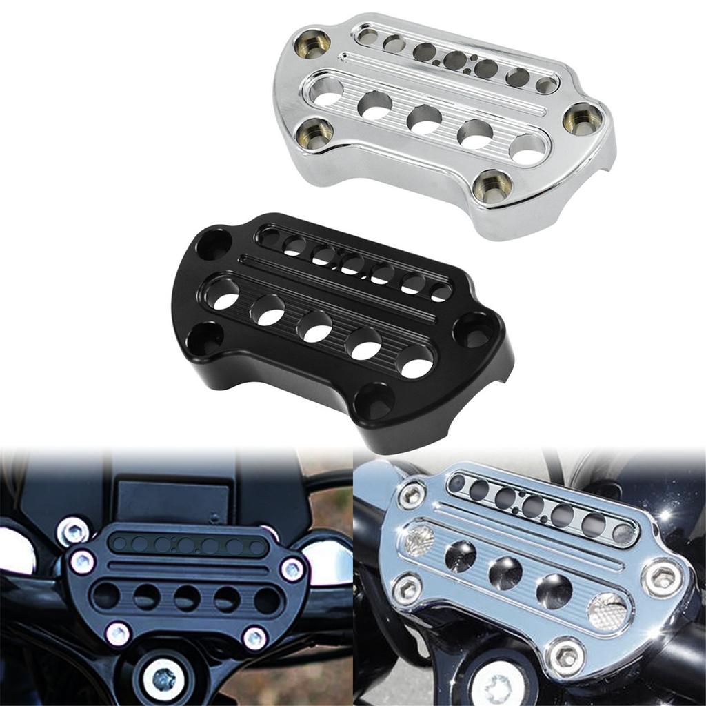 Motorcycle Parts for Harley Sportster 1200 883 XL Dyna Low Rider FXDF Aluminum Indicator Light Handlebar Top Bar Riser