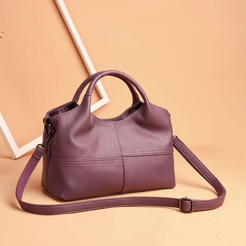 New Women's Splicing Large Capacity Tote Shoulder Crossbody Bag Spacious Lightweight Fashion Mom Bag Mini Design