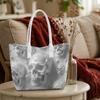 Skull Pattern Tote Bag Stylish Shoulder Bag Daily Use