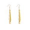 European and American Multi-Layer Hollow Metal Geometric Tassel Earrings