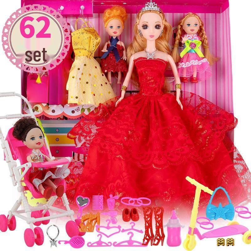 Girls' Princess Elsa Doll Dress-Up Set - Holiday Gift for Kids