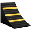 Cales de roue 2 pcs 29x16x19 cm Caoutchouc