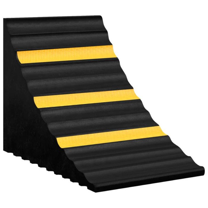 Cales de roue 2 pcs 29x16x19 cm Caoutchouc