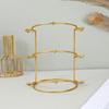 Gold White Crown Display Stand 2/3/4-Tier Jewelry Organizer  For Girl Room Exhibition