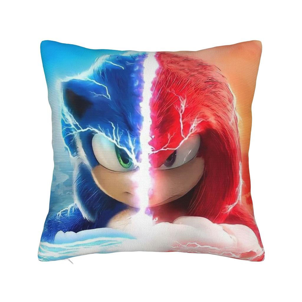 Decorative Pillow Covers Cartoon S-Sonic Merch Home  Pillow Case Cover Zippered Multiple Sizes