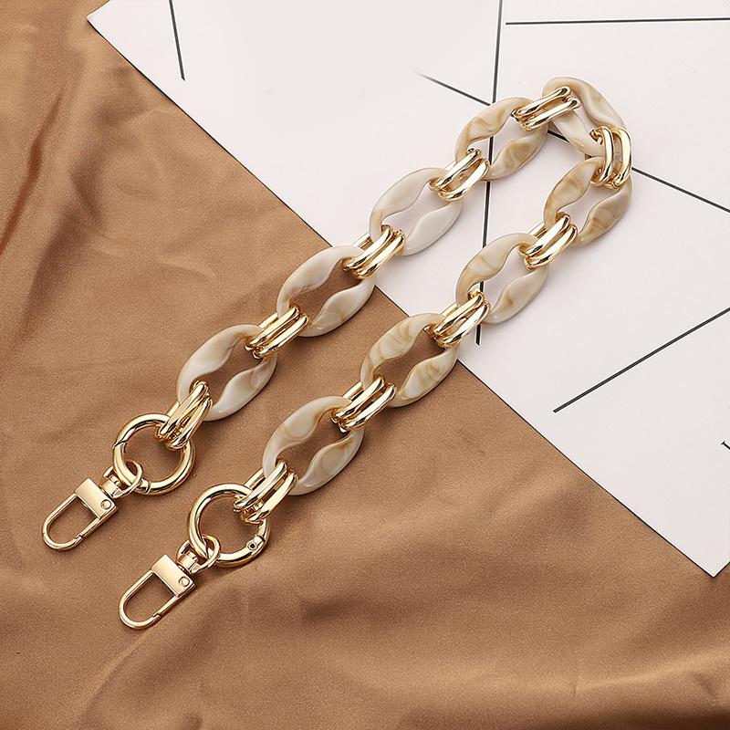 40/60cm Acryl Taschenkette Taschengurt Abnehmbarer Taschenzubehör Damen Hochwertige Kette für Taschen Geldbörsenketten-Taschengriff 2021