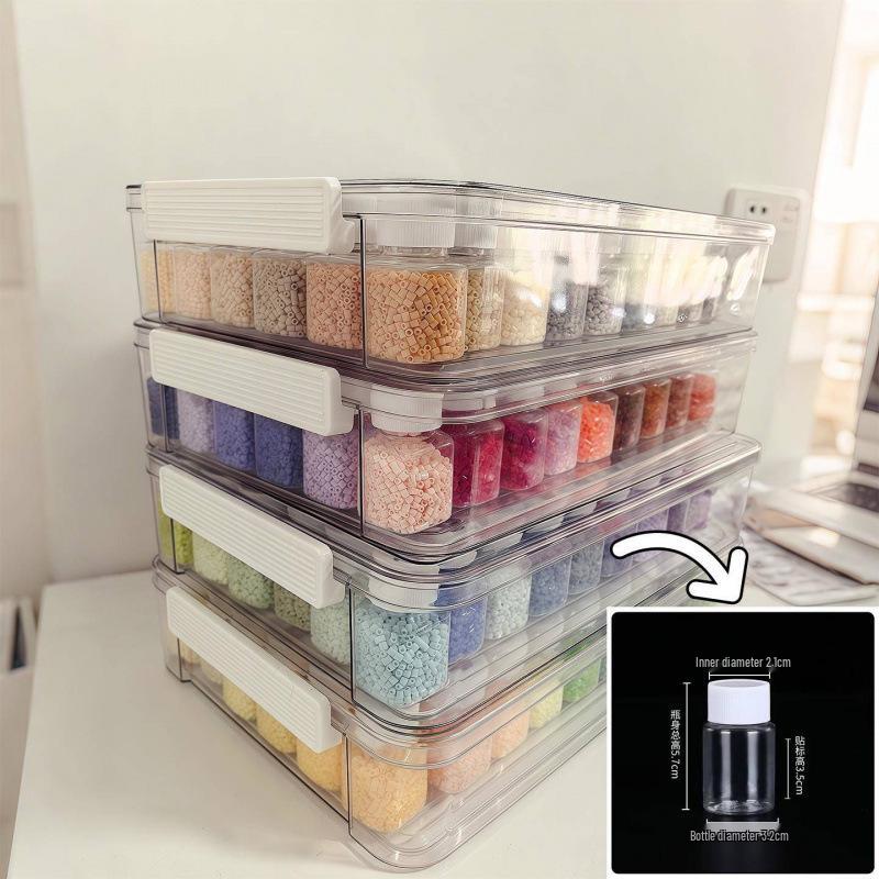 

Why were the Perler beads repacked Learn about repacking, bottle organization, and storing Perler beads.