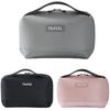 Waterproof Storage Bag Travel Accessories PU Travel Tech Organizer Bag Wear-resisting Portable Electronics Organizer Pouch