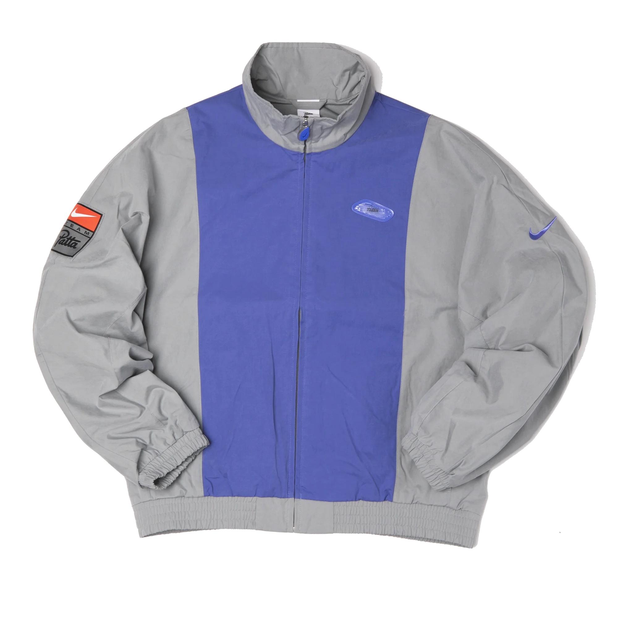 Nike x Patta Track Jacket Grey Blue Men s HJ0712-073 L