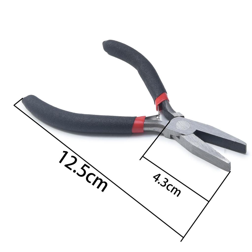 Handmade Mini Jewelry Pliers Set: Needle Nose, Diagonal Nose, Round Nose Pliers for DIY and Jewelry Accessories.