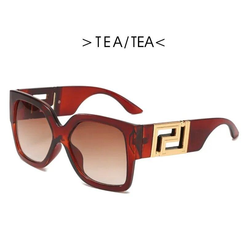 European And American Big Frame Trend Sunglasses Female Square Wide Leg Personality Sun Glasses Male Net Red Street Glasses
