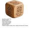 Wooden Quilter Dice with 6 Engraved Quilting Tasks Solid Wood Quilting Projects Decision Dice Sewing Quilting Crafts Enthusiasts Gift