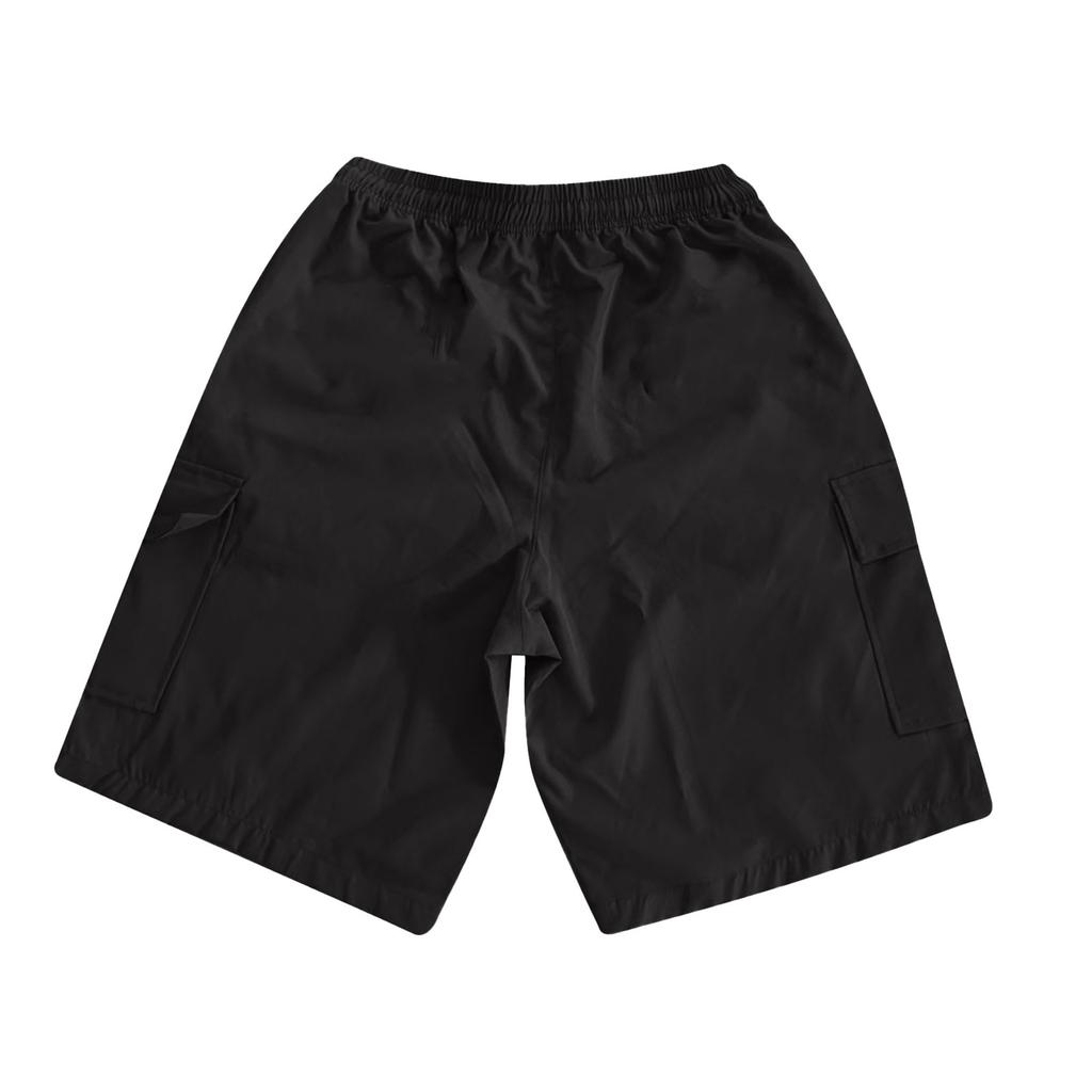 Men's Elastic Waist Lightweight Breathable Casual Sports Shorts with Side Pockets and Adjustable Drawstring for Outdoor Activities