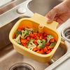 Drain Basket with Separation Filter Design Quick Filtration Press Open Cover 2-in-1